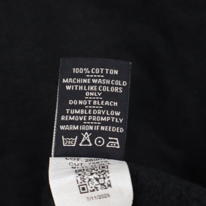 American Giant Bomber Jacket Mens Large Black Full Zip Cotton Fleece Outdoor