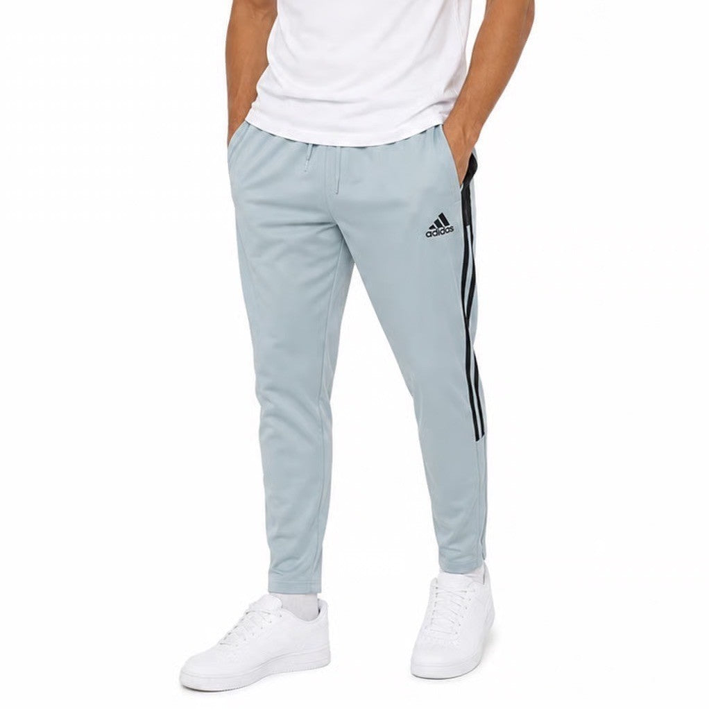 Adidas Mens 4XL Primegreen Tiro Track Pants Blue Grey Black Stripe