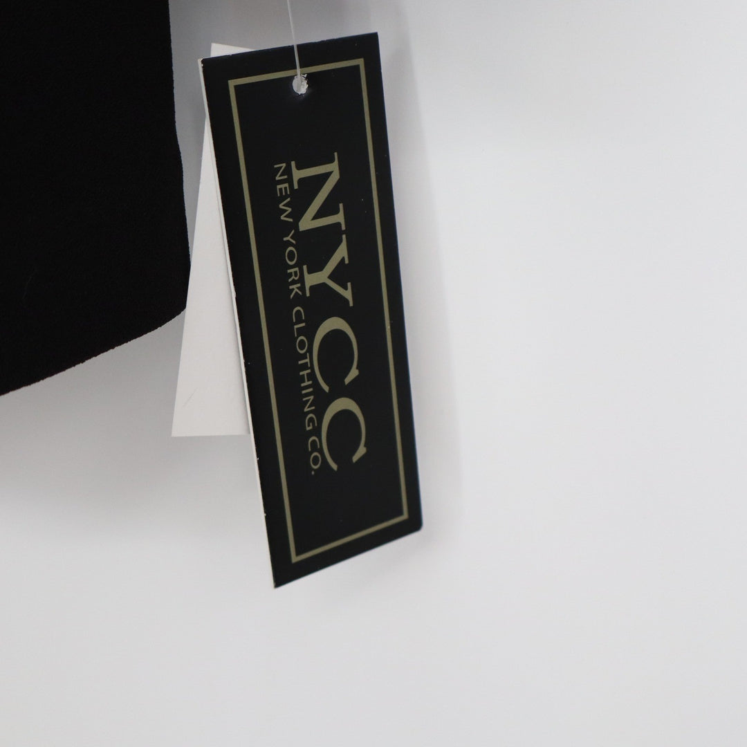 NYCC New York Clothing Co Black Ruched 3/4 Sleeve Blazer Jacket 59373 L