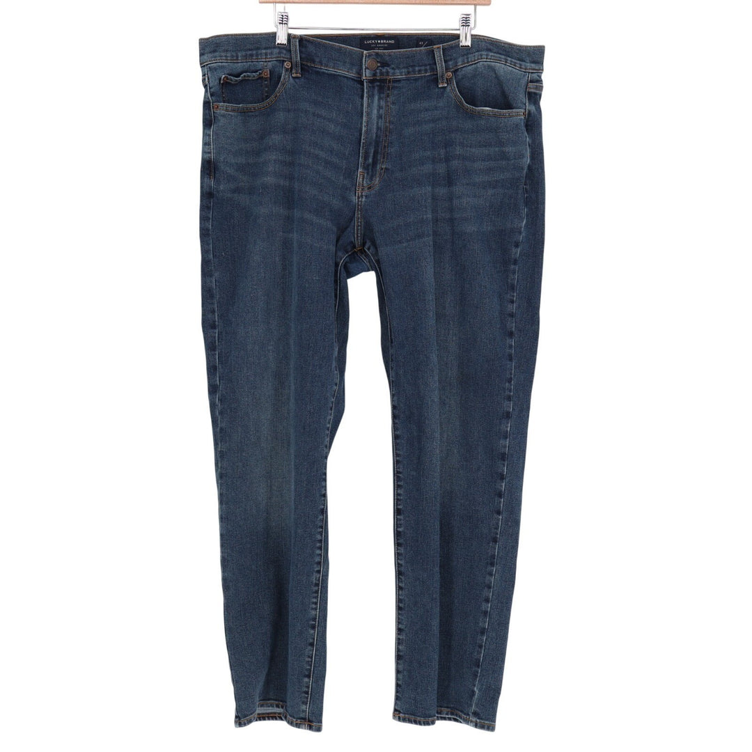 Lucky Brand Jeans Mens 40x32 Blue Denim Cotton Stretch Straight Leg Mid Rise