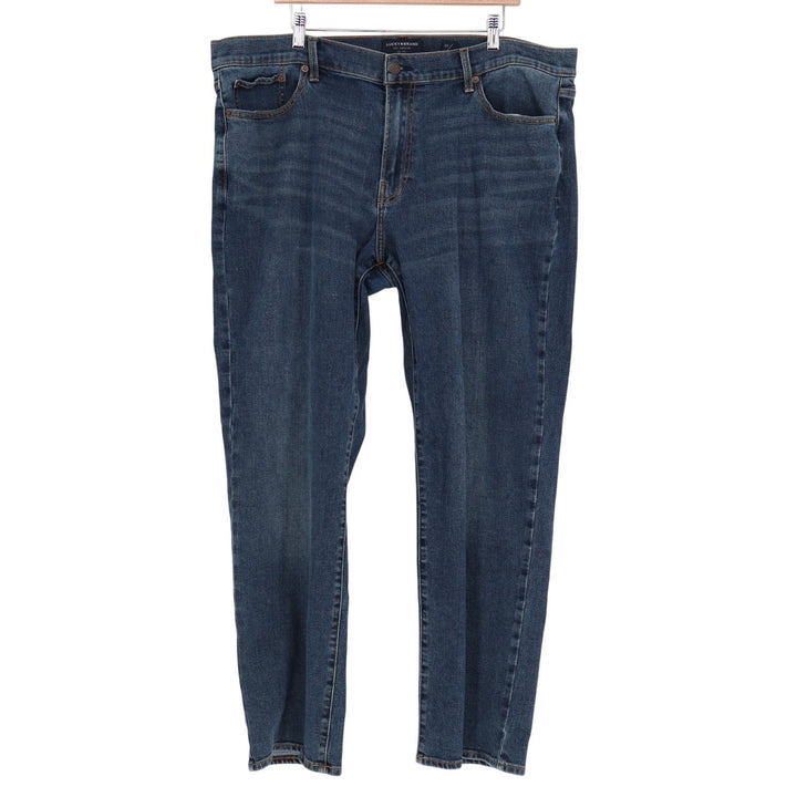 Lucky Brand Jeans Mens 40x32 Blue Denim Cotton Stretch Straight Leg Mid Rise