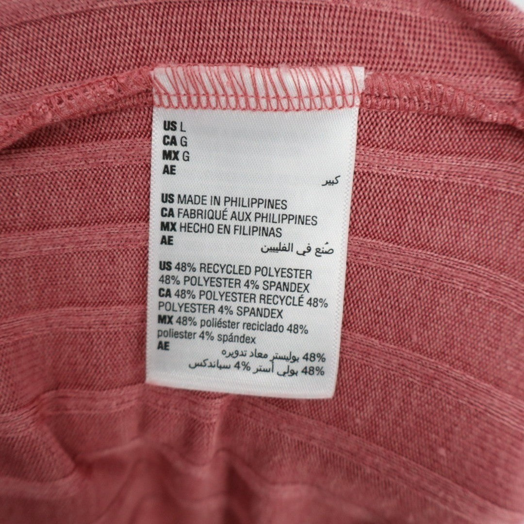 State of Day Intimates Pajama Pants Womens Large Pink Ribbed Wide Leg Sleepwear