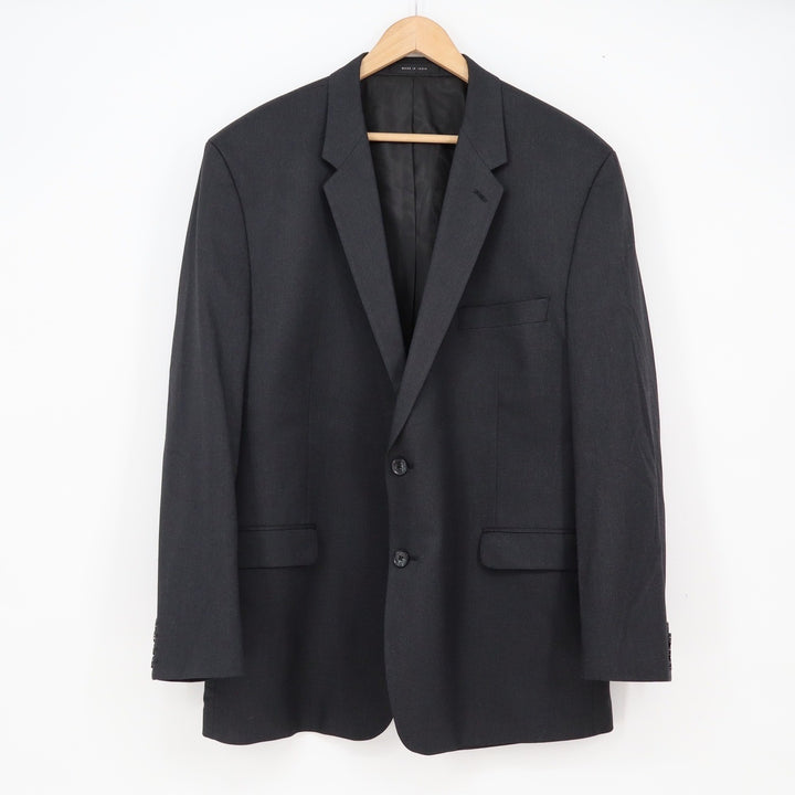 Alfani Blazer Mens 48R Regular Fit Charcoal Grey Two Button Stretch Excellent
