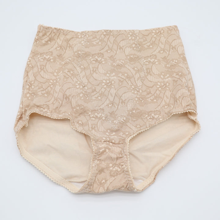 Bali Dflehc Lux Essentials Hi-Cut Panty Womens XL Tropical Sand Stretch Cotton