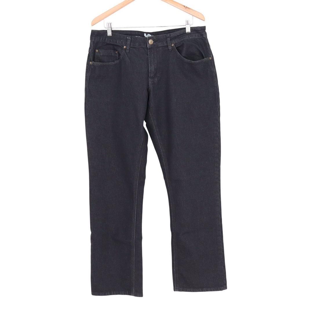 Bulletprufe Jeans Mens 34/34 Black Dark Wash Denim Cotton Stretch Straight Leg