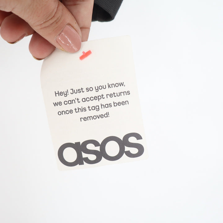 ASOS DESIGN Curve Charcoal Grey Oversized T-Shirt Silver Hardware 3XL New