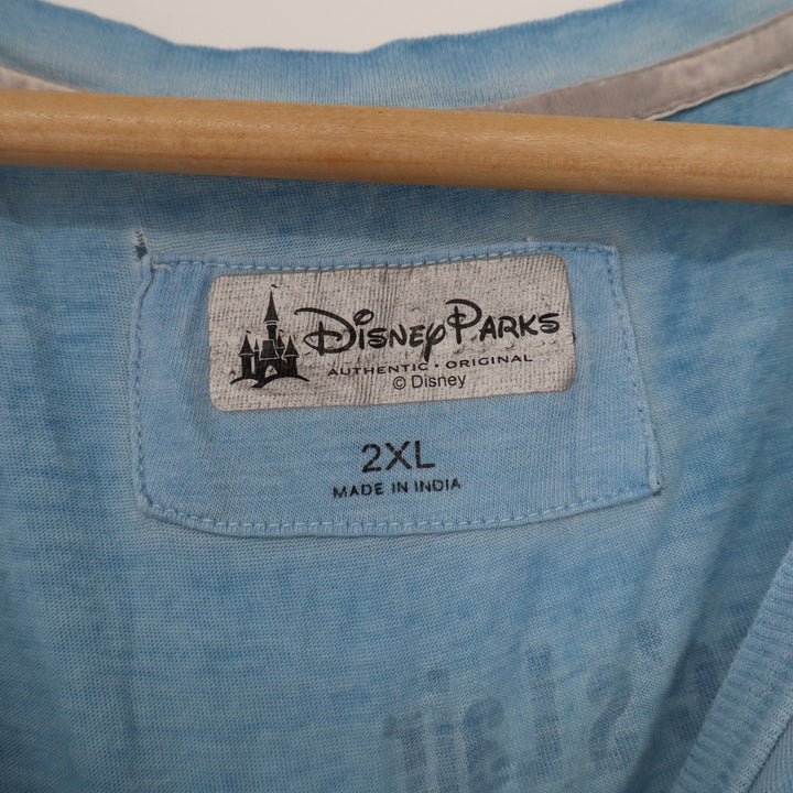 Disney Parks Disneyland Resort Passholder T-Shirt Blue Mineral Wash XXL