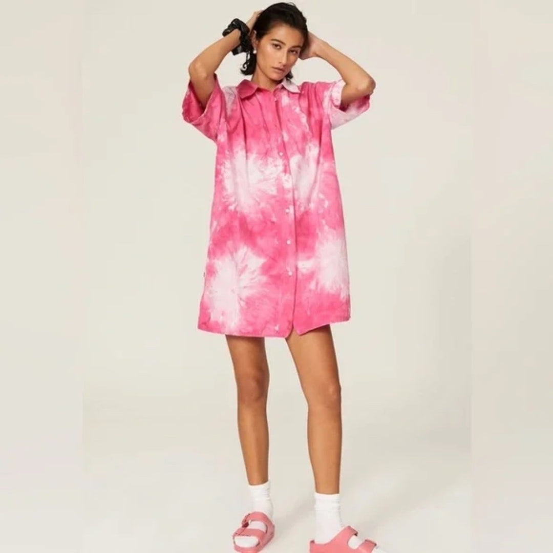 MSGM Denim Camica Shirtdress Size 12