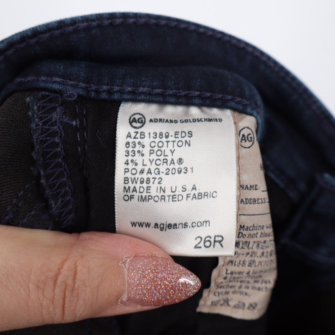 AG Adriano Goldschmied The Legging Ankle Super Skinny Jeans Dark Wash Size 26R