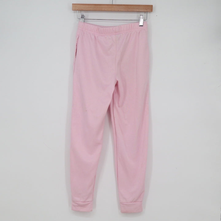 New Balance Girls Pink Joggers Athletic Track Pants Size M 10/12 Logo Activewear