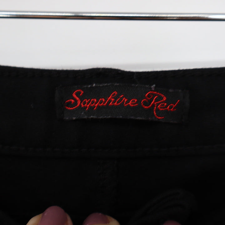 Sapphire Red Womens Black Skinny Stretch Pants Size M