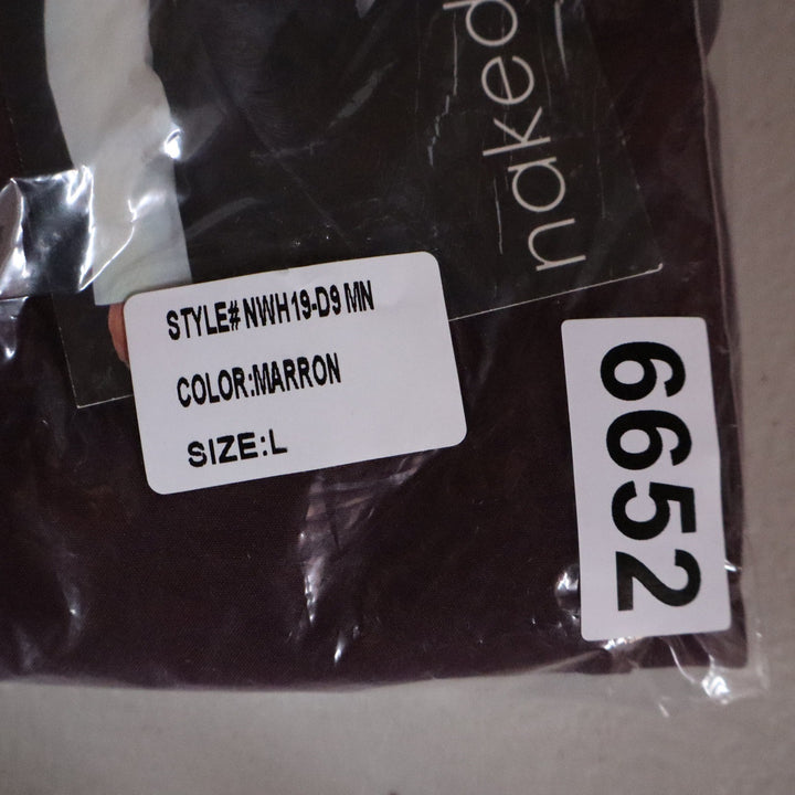 Naked Wardrobe Maroon Faux Fur Trim Mini Dress NWH19-D9 MN Mens Size L