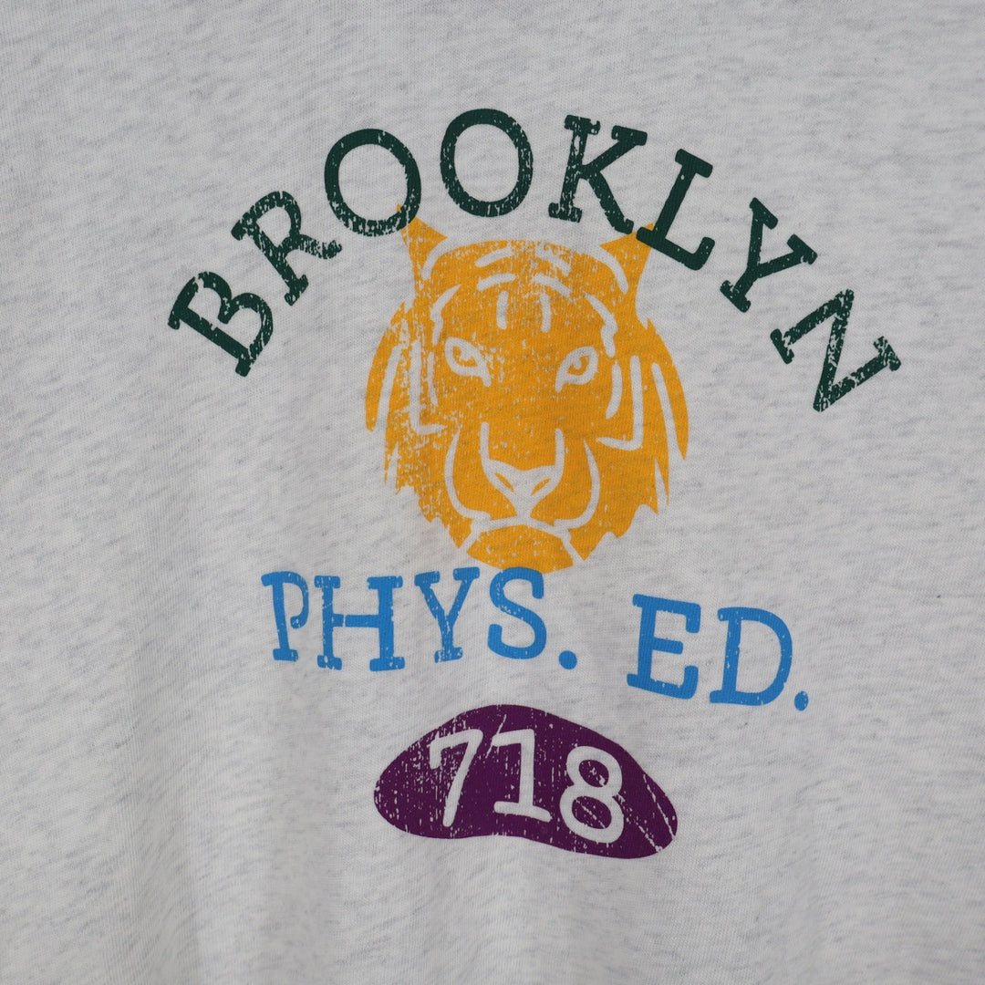 DSG Girls Brooklyn Phys Ed Tiger Graphic T-Shirt Grey Size M 10-12 DSG-VA7N5L4N