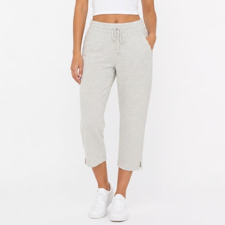 32 Degrees Cool Womens Gray Heather Crop Sweatpants Joggers Size M Drawstring