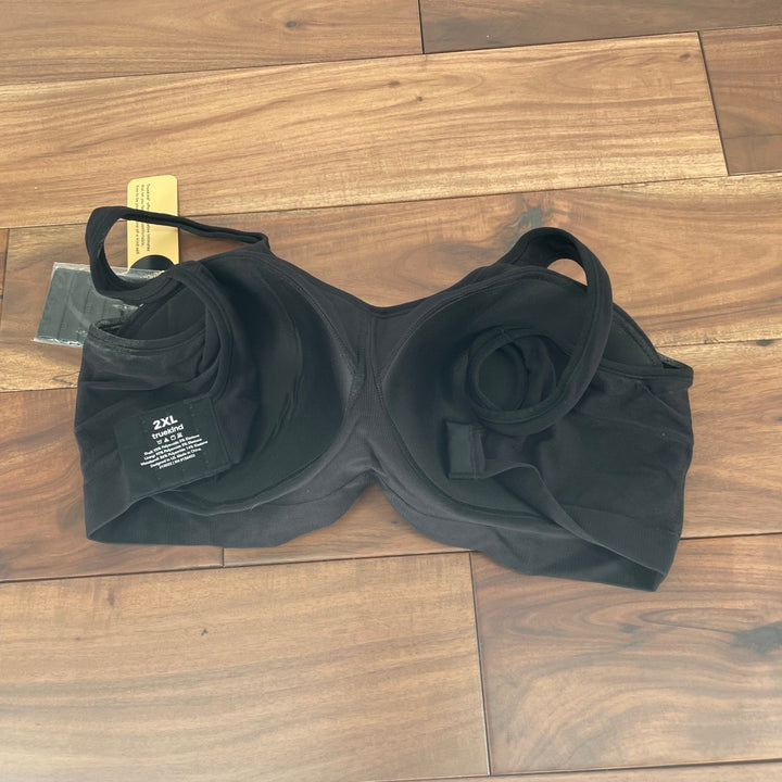 Truekind Daily Comfort Wirefree Shaper Bra Black 2XL