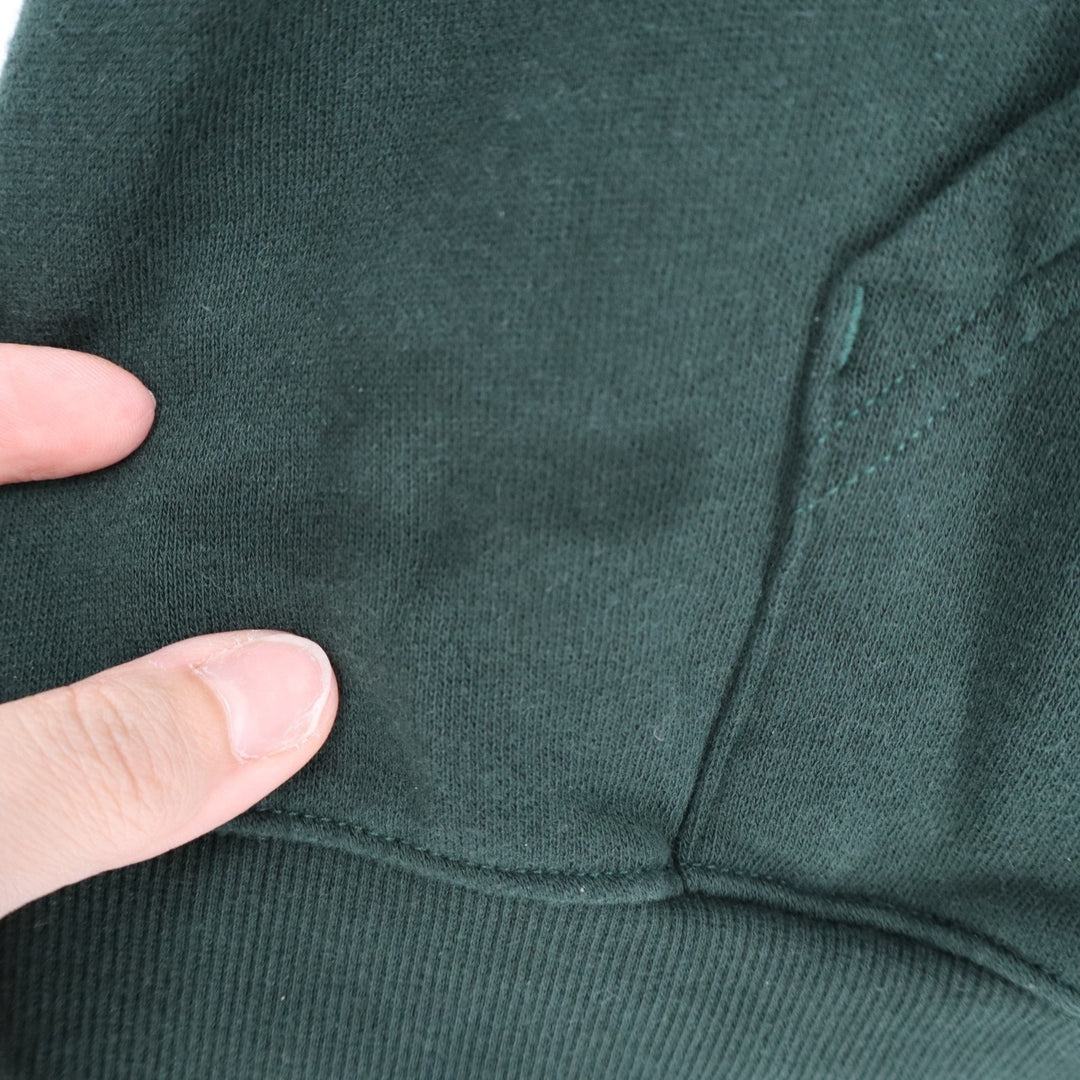 Old Navy Socomfy Hoodie Mens XL Forest Green Cotton Full Zip Ribbed Long Sleeve