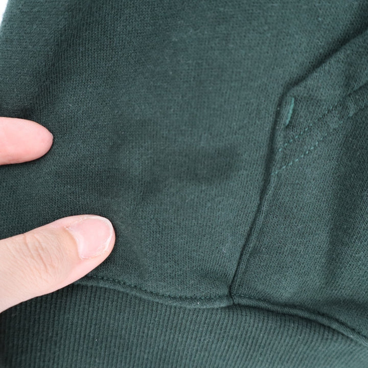 Old Navy Socomfy Hoodie Mens XL Forest Green Cotton Full Zip Ribbed Long Sleeve