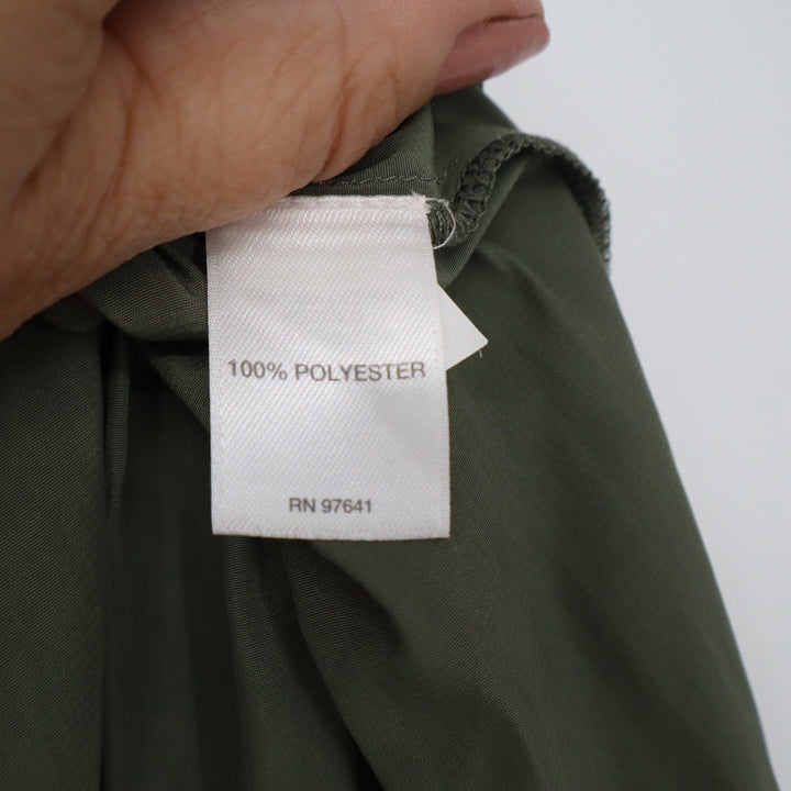 J. Jill Olive Green Smocked Waist Midi Skirt Womens Size Medium Relaxed Fit Boho