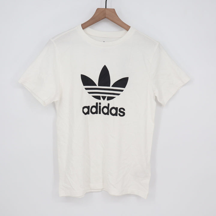 Adidas Originals Trefoil Tee Kids Large White Black Graphic T-Shirt