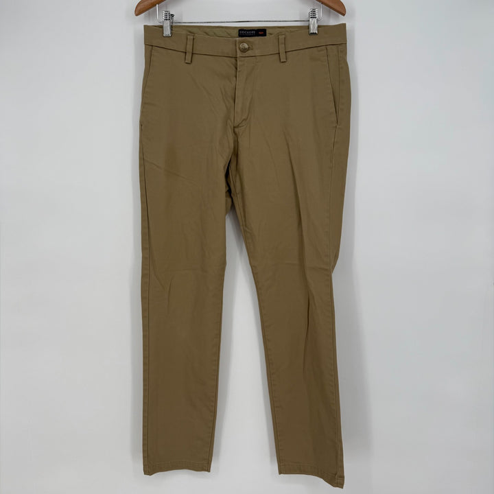 Dockers Flex Comfort Pants Mens 32 X 32 Khaki Slim Fit Cotton Stretch Skinny Leg