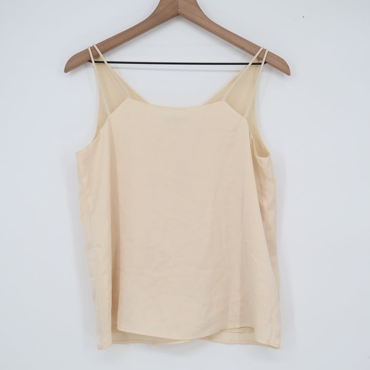 Shui Yun Jian Cream V-Neck Spaghetti Strap Camisole Top Size M