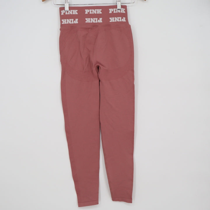 Victoria's Secret PINK Seamless High Waist Logo Leggings Rose Mauve Small