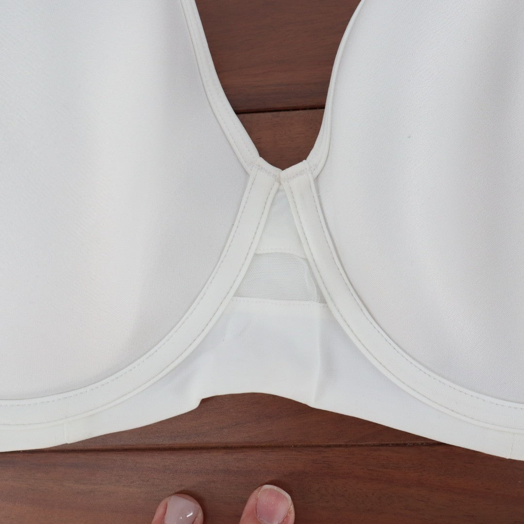 Bali T-Shirt Bra Womens 36D White Stretch Adjustable Strap Full Coverage Padded
