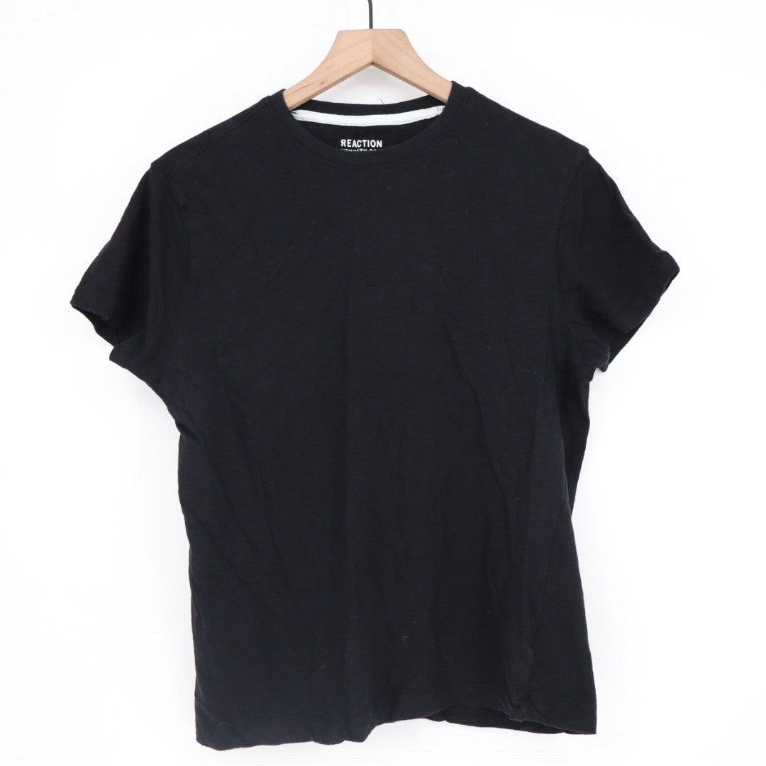 Reaction Kenneth Cole Black Organic Cotton Crew Neck T-Shirt Medium