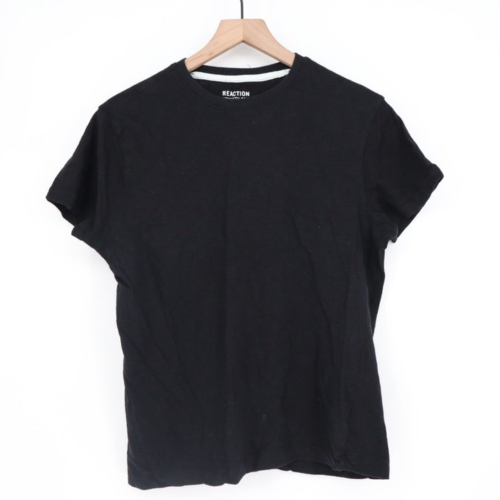 Reaction Kenneth Cole Black Organic Cotton Crew Neck T-Shirt Medium