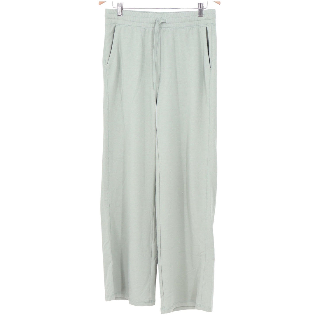 Yogalicious Central Park Brushed Terry Wide Leg Pants Sage Green Large