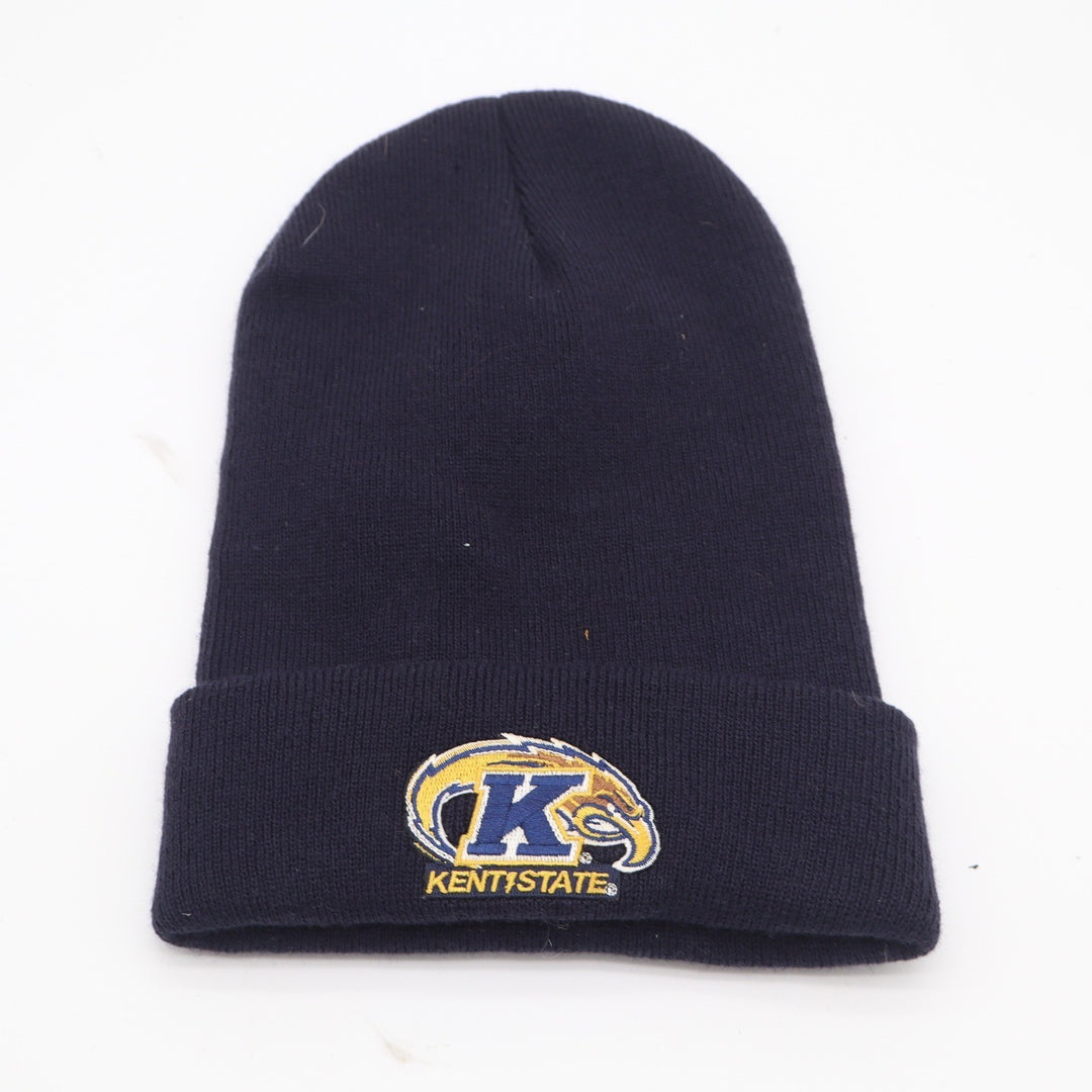 Logofit Kent State Golden Flashes Navy Blue Knit Beanie Hat Cuffed OSFM