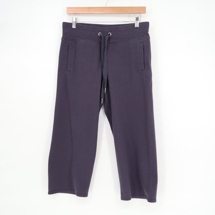 Calvin Klein Performance Crop Sweatpants Womens S Purple Side Pockets Drawstring