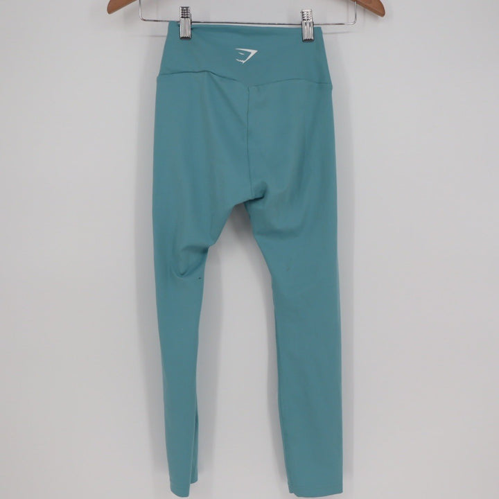 Gymshark Seamless High Waisted Leggings Teal Blue Size S GLLG4715