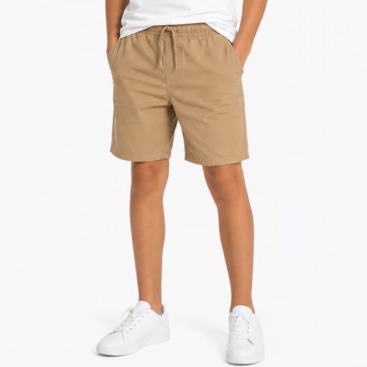 Wonder Nation Shorts Boys XL 14-16 Husky Chino Tan Drawstring Excellent