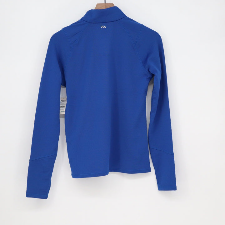 DSG Womens Run Grid 1/4 Zip Pullover Team Royal Blue Size S