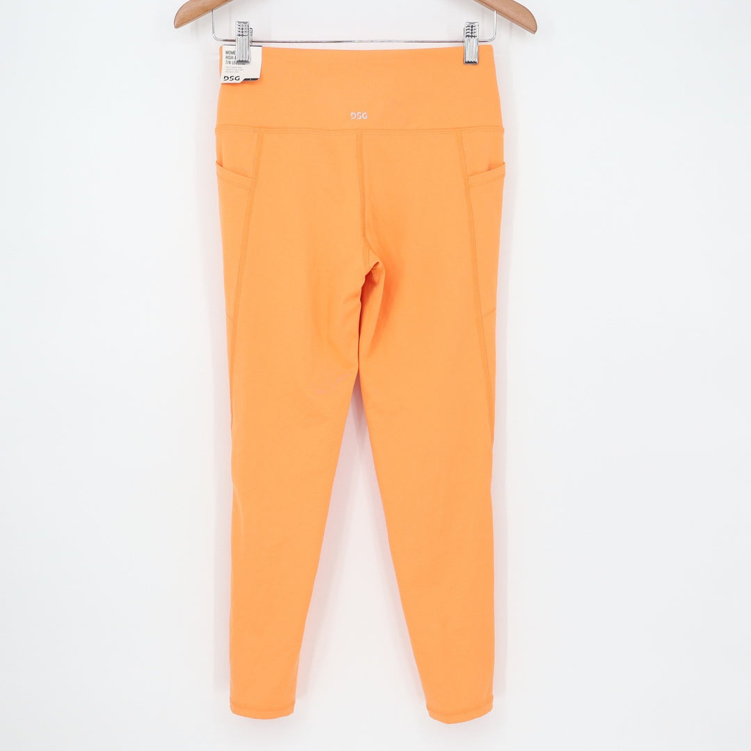 DSG Momentum 7/8 High Waisted Leggings Vintage Orange Womens Small NWT