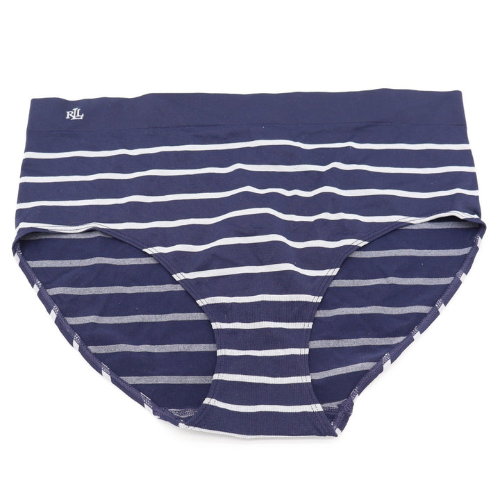 Lauren Ralph Lauren Navy White Striped Seamless Hipster Panties XXL 6340