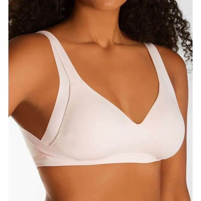 Warners No Side Effects T-Shirt Bra Womens L Blush Underarm Smoothing Wireless