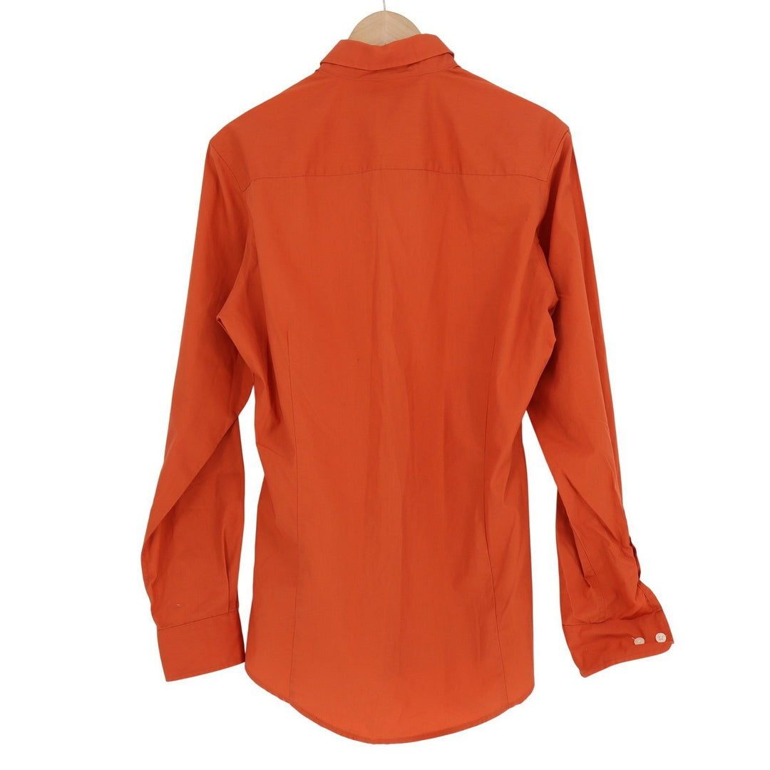 Antigua Texas Longhorns Mens Small Burnt Orange Button Down Shirt Long Sleeve