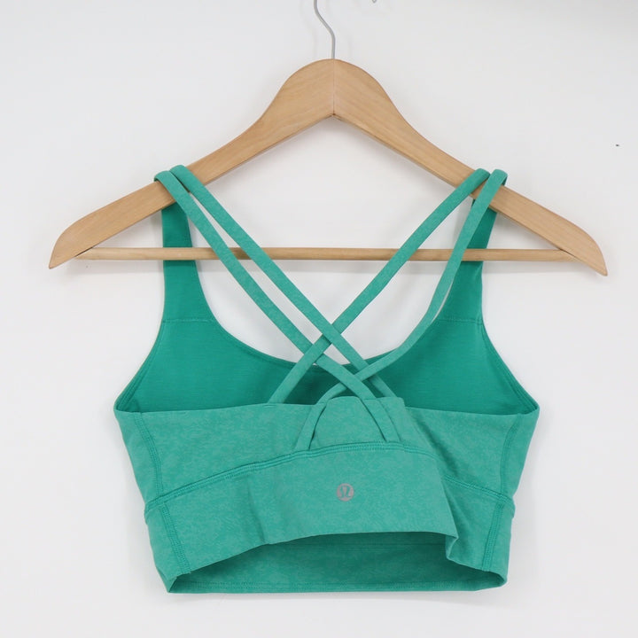 Lululemon Sports Bra Womens N/A Free to Be Serene Teal Green Strappy Excellent
