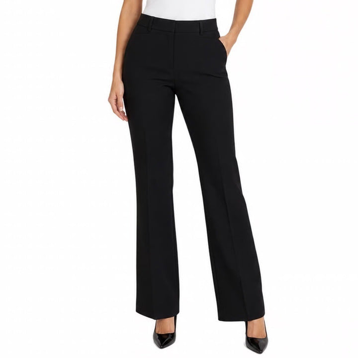 Merona Black Modern Fit Stretch Dress Pants Womens Size 12 Straight Leg Office