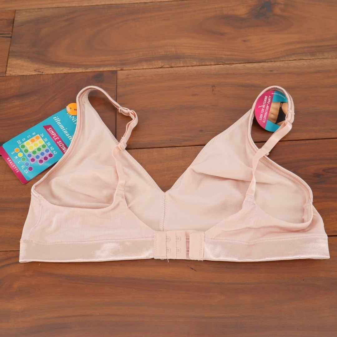 Vanity Fair Illumination Wireless Bralette Bra Small Pink Full Coverage Cups