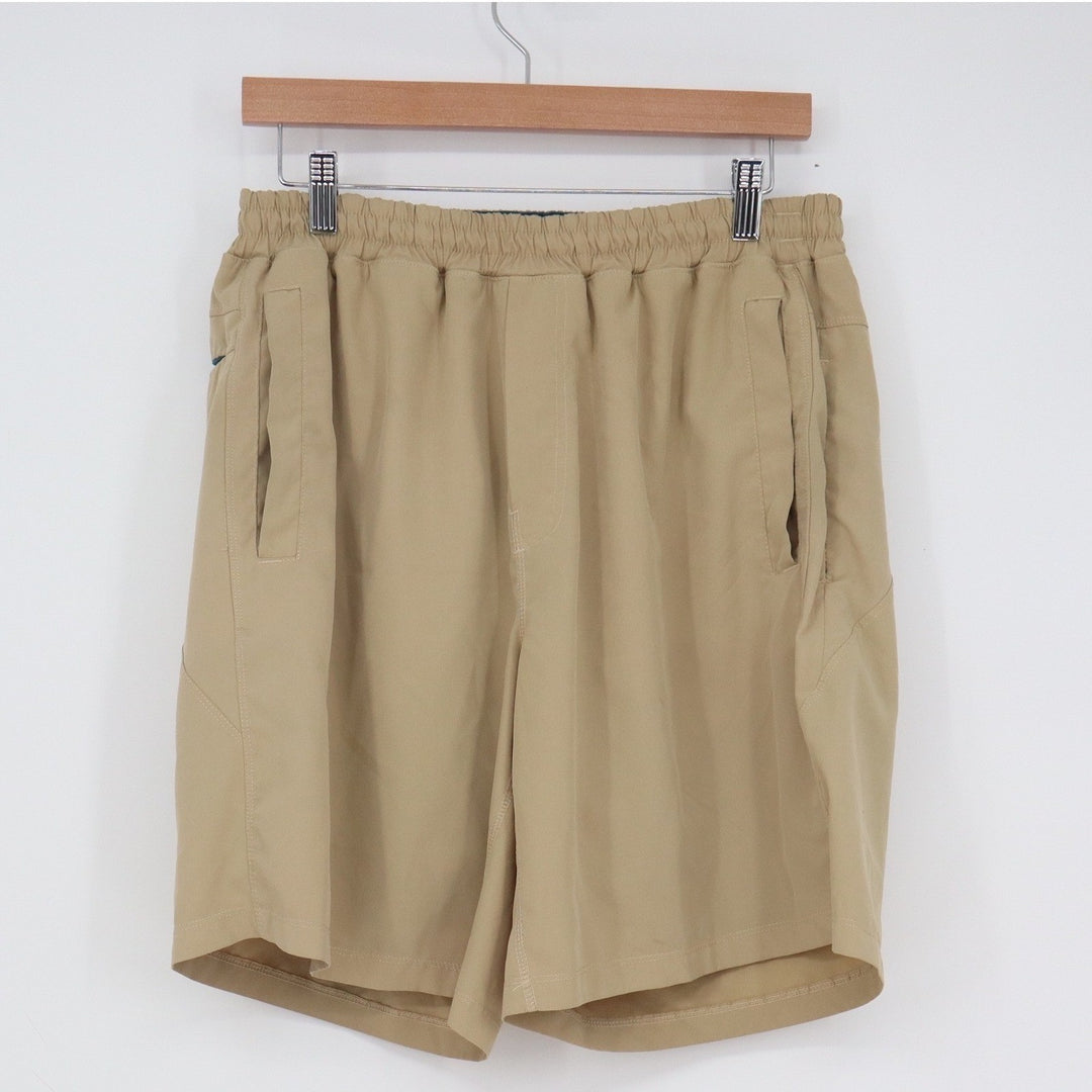 Freeballers Meripex Apparel Mens XL Tan Athletic Shorts Built-in Girdle Liner