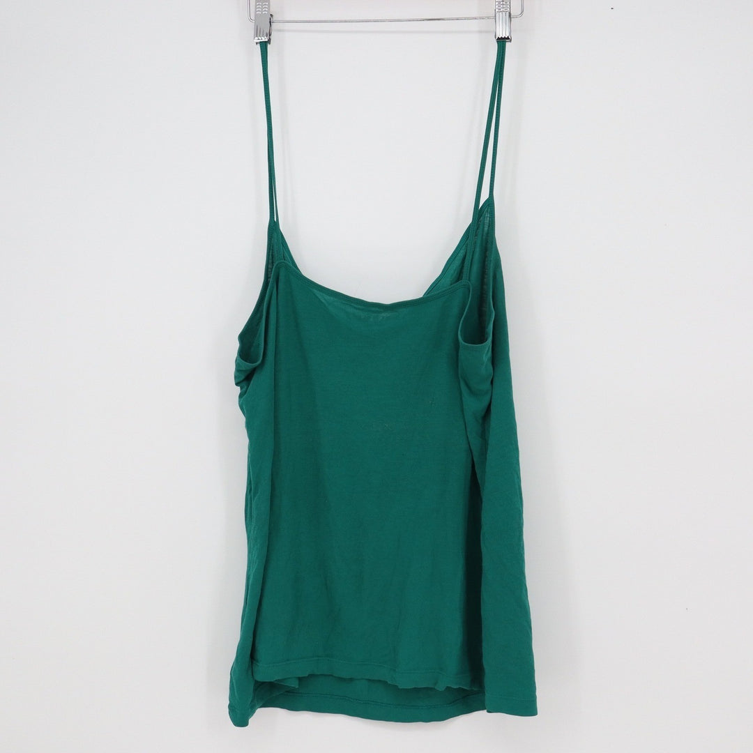 Old Navy Womens XL Green Cotton Stretch Spaghetti Strap Camisole Tank Top