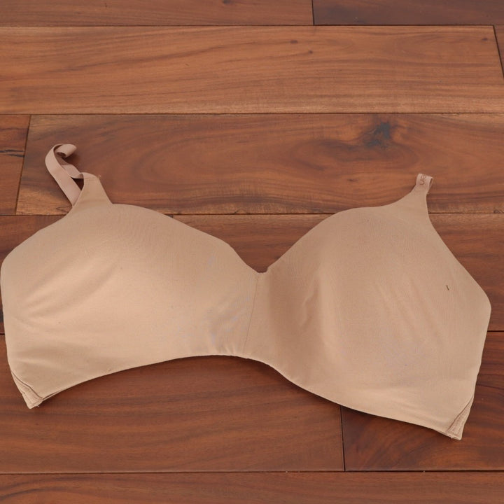 Calvin Klein Lightly Lined T-Shirt Bra Womens XL Nude Adjustable Strap Wireless