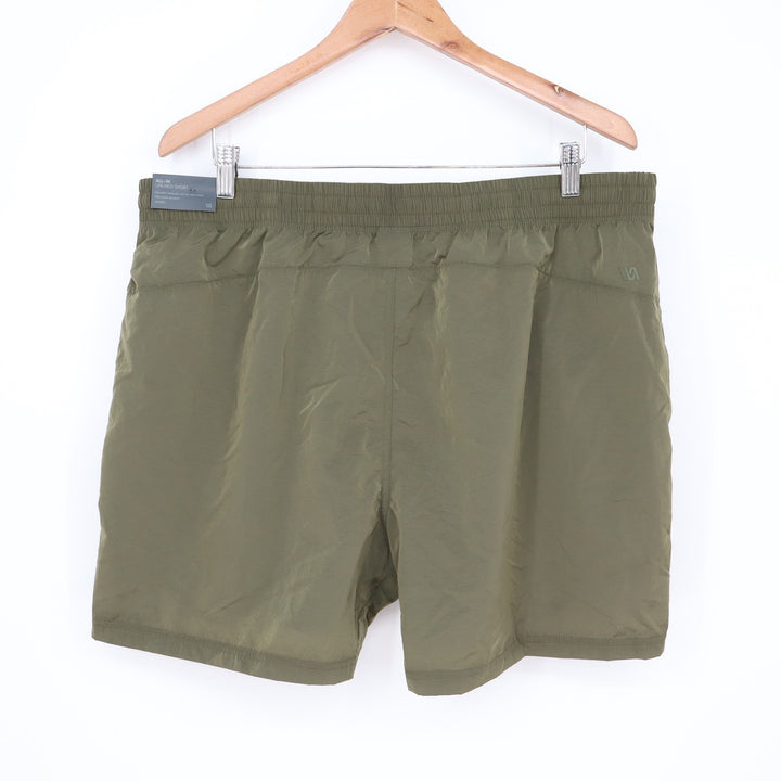 VRST Mens All-In 5 Inch Unlined Shorts Olive Green Shine XL