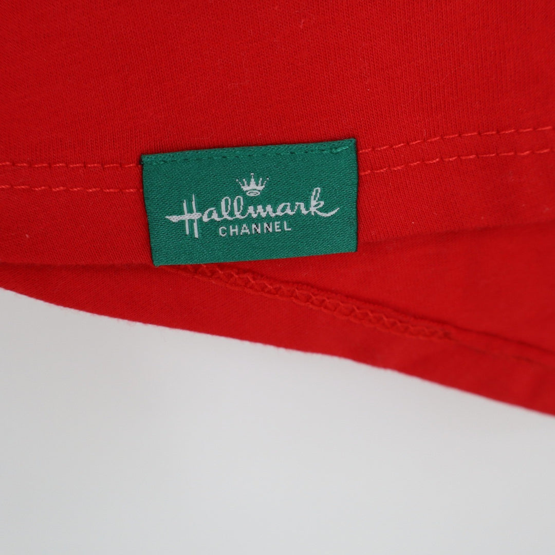 Hallmark Channel Womens Red Graphic T-Shirt XL This Is My Watching Shirt