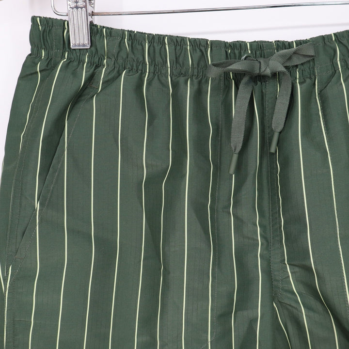 DSG Mens 6" Rec Short Pinstripe Muted Olive Green Water Repellent Small