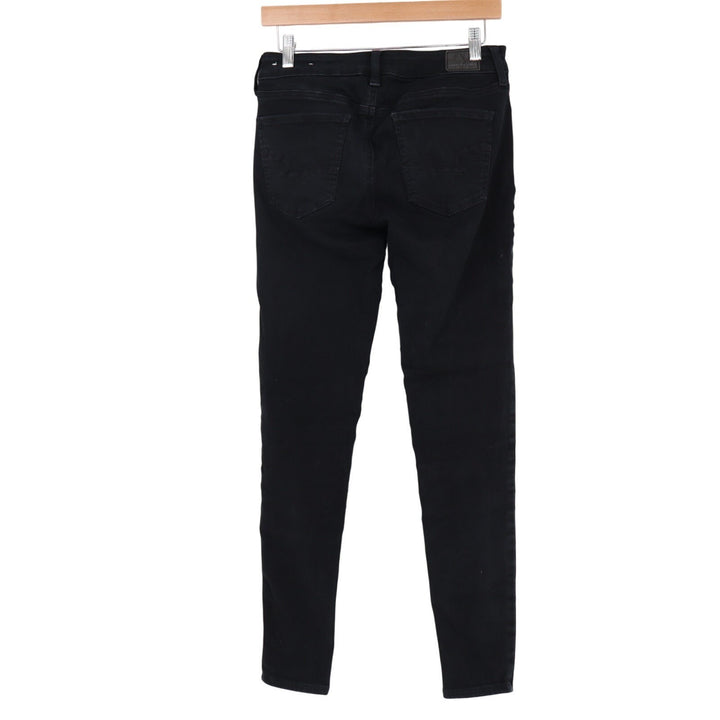 American Eagle Outfitters Jeans Womens 6 Long Black Denim Cotton Stretch Skinny