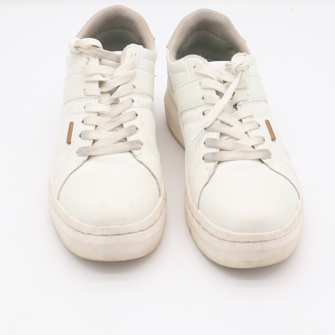 Dr. Scholls Sadie White Platform Sneakers Womens Size 8 Lace Up Fashion Shoes